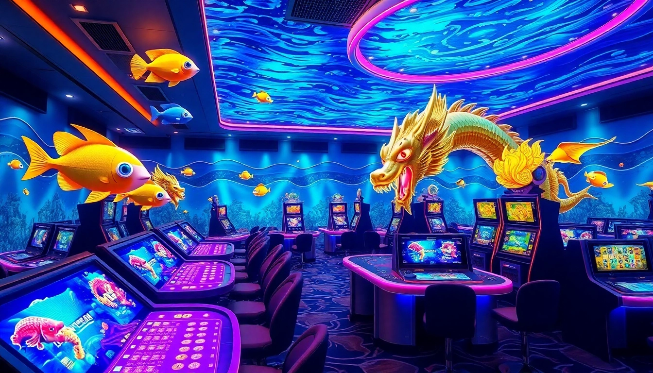 Bắn Cá NK88 features a thrilling underwater gambling scene with vibrant visuals and powerful sea bosses.