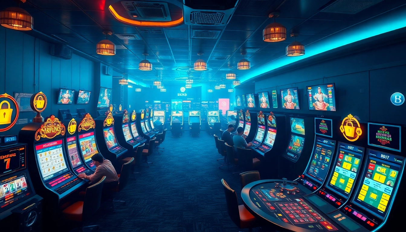 Engaging online gaming experience at bk860s.com with casino tables and vibrant atmosphere.