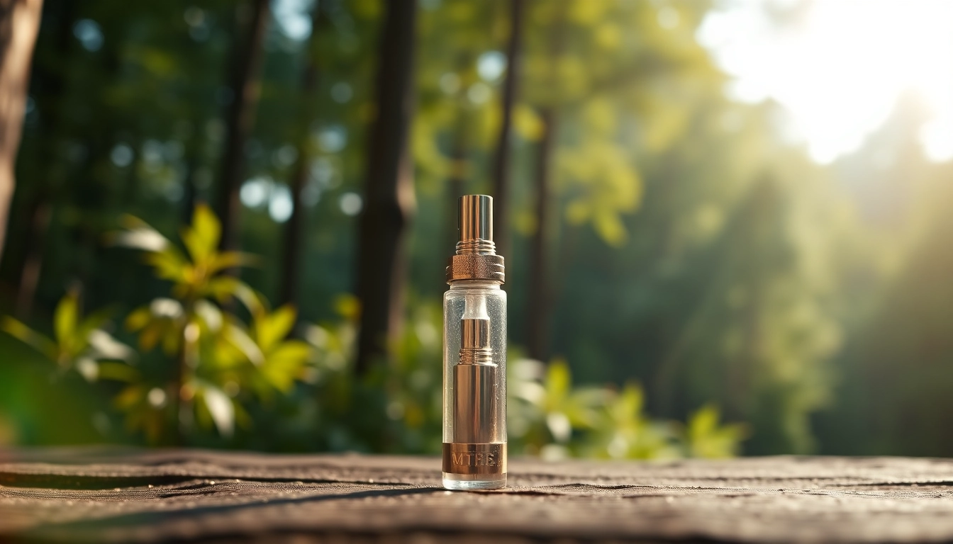 Buy DMT online with a stunning product image of a DMT vape cartridge against a calming background.