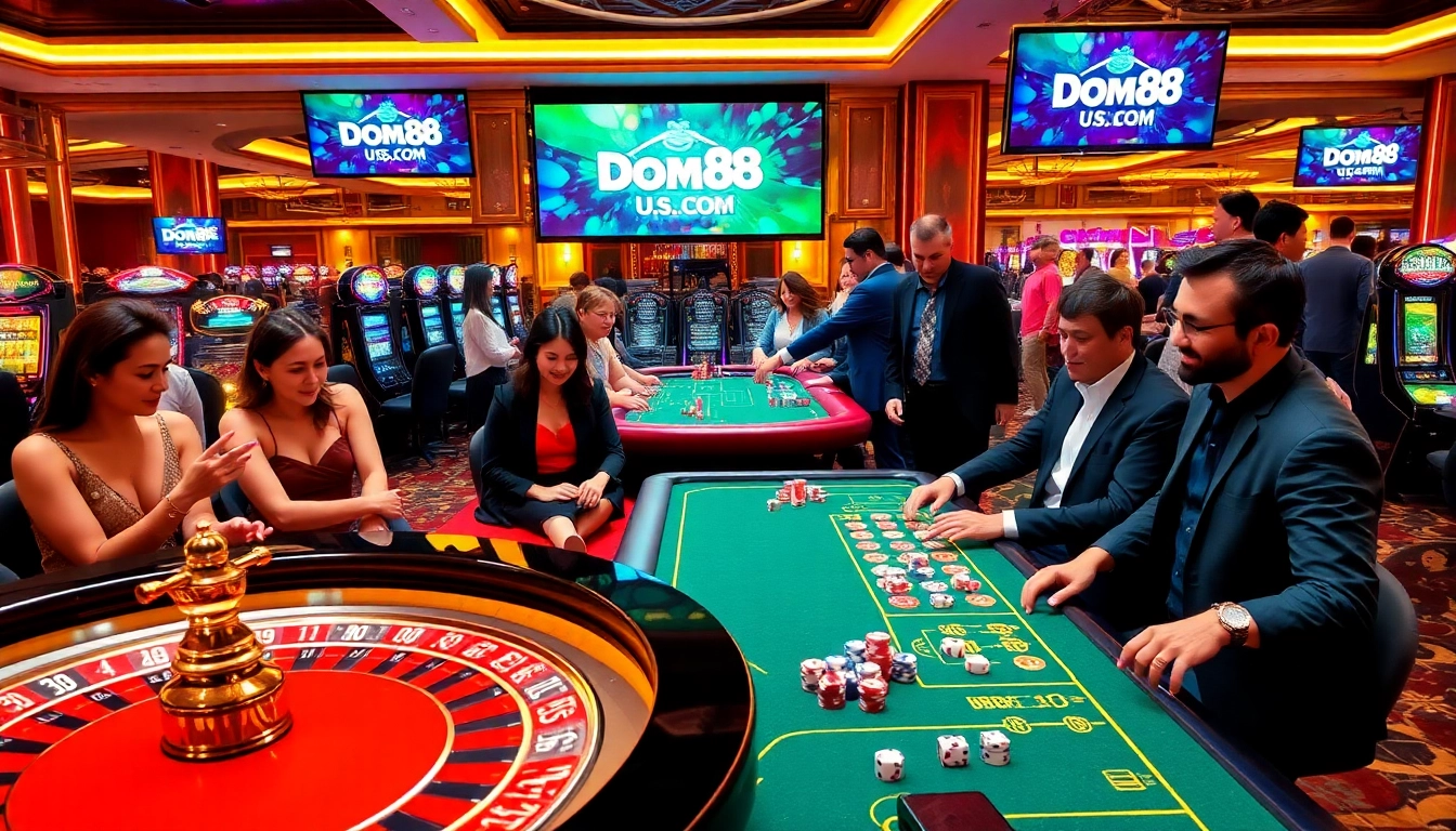 Experience thrilling gameplay at dom88.us.com with vibrant casino tables and engaging players.