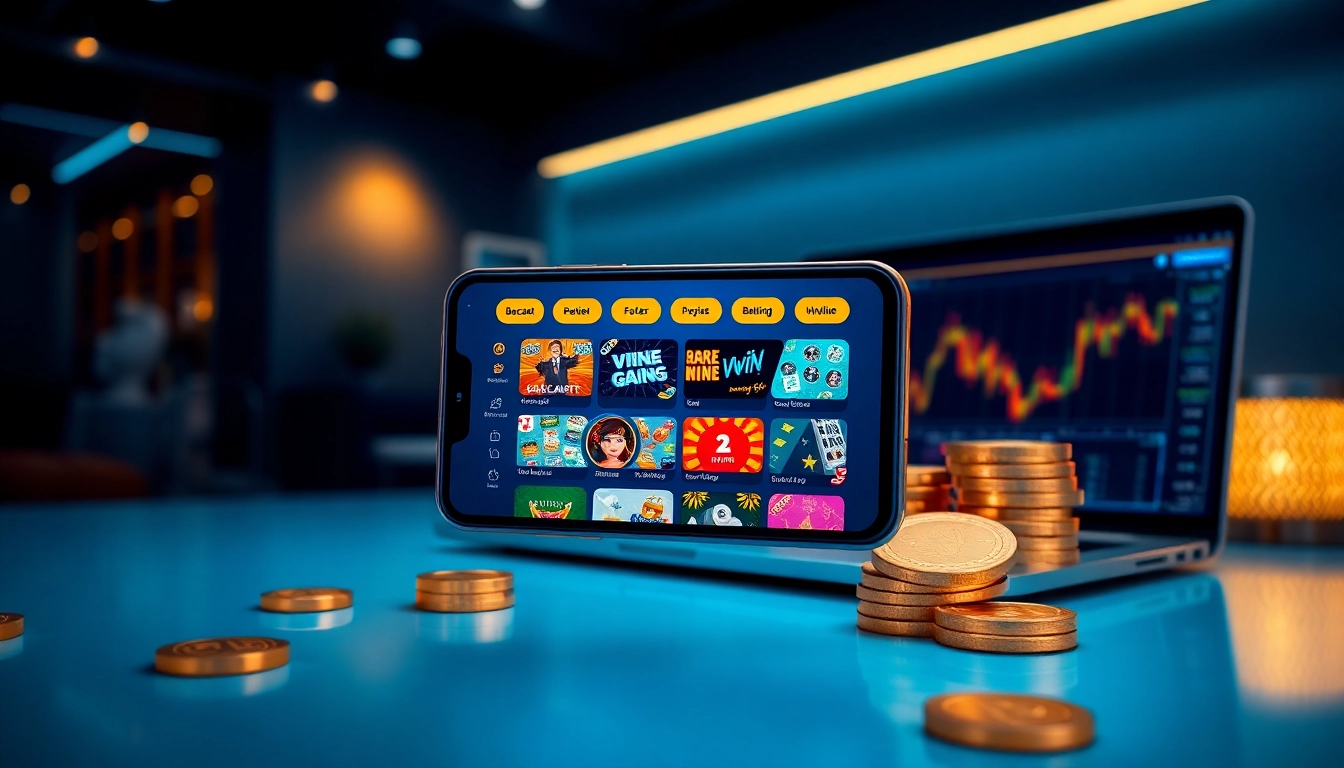 Online gambling interface on smartphone showcasing VVVWIN app features at vvvwin88.live.