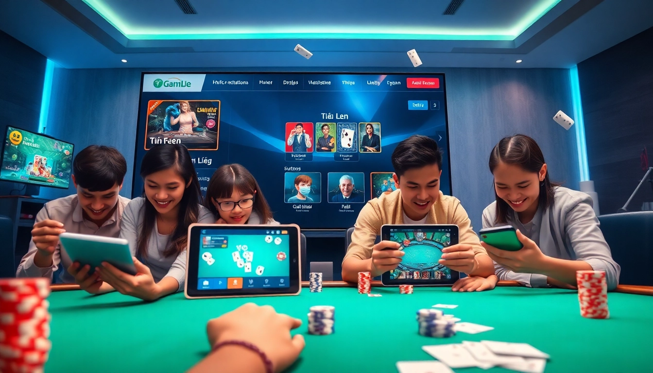 Online gaming experience at topgamebaidoithuong.mx featuring diverse players in action.